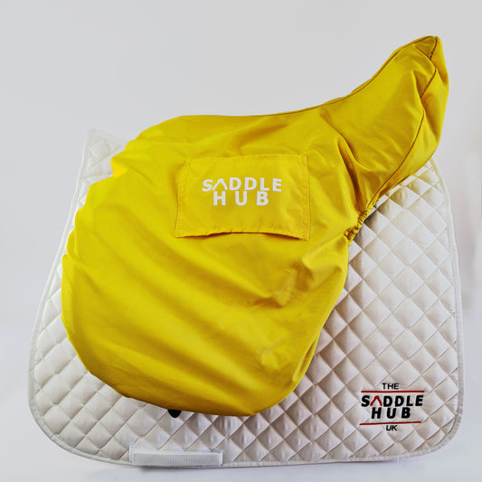 Yellow Ride-On Saddle Cover - Water Resistant and Fleece-Lined